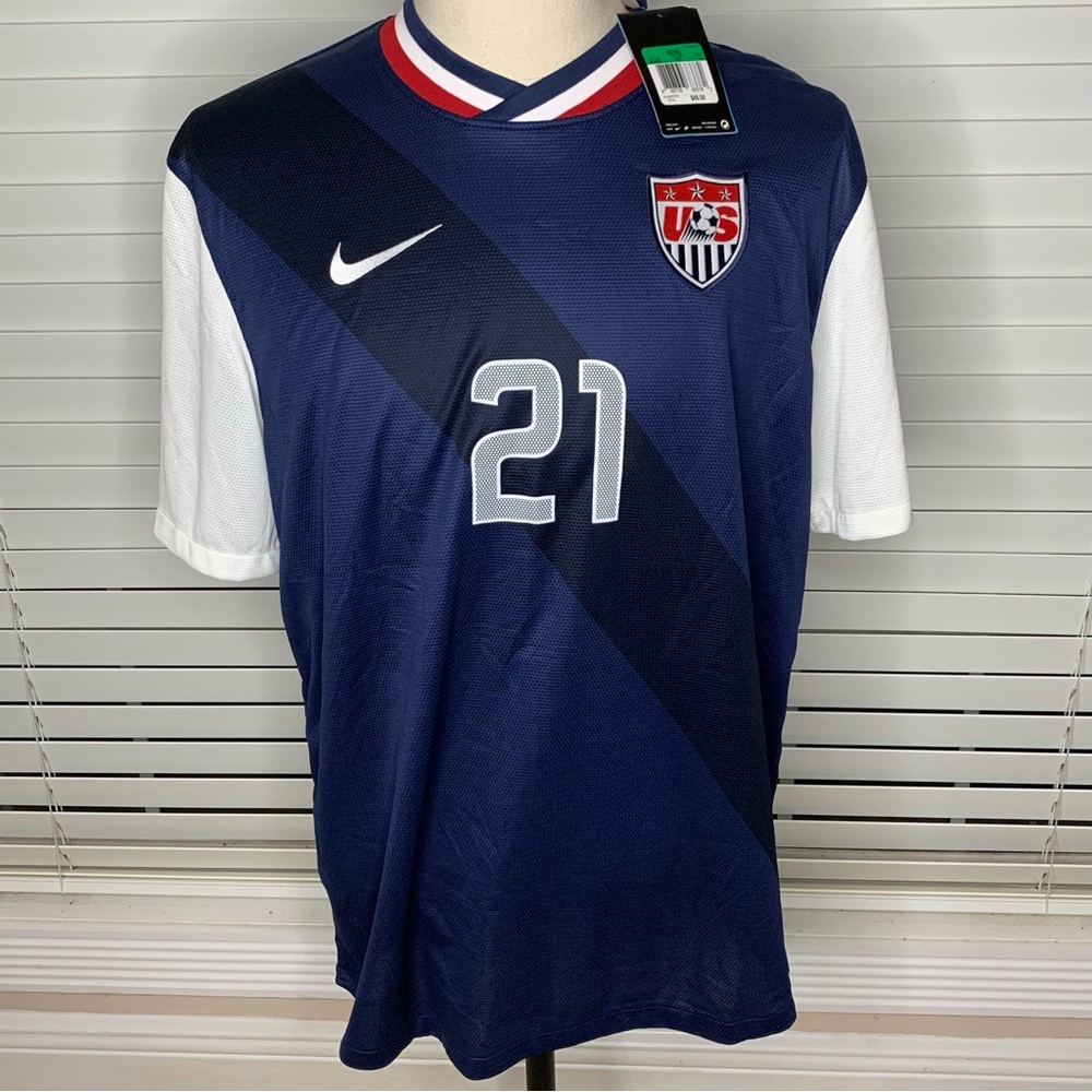 Nike Dri-Fit Adult Team USA Soccer World Cup Jersey Navy Blue White Size XL(NWT)